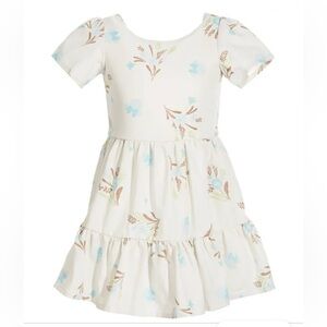 Floral Cream Kids Dress